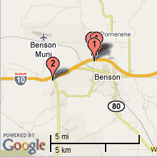 Benson Hotel Map