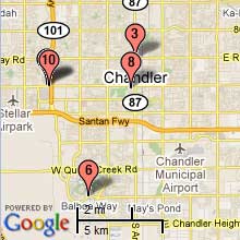 Chandler Hotel Map