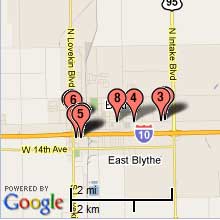 Blythe Hotel Map