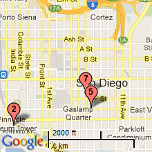 San Diego Hotel Map