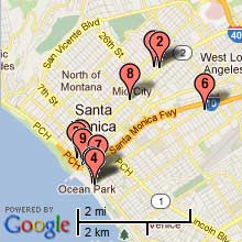 Santa Monica Hotel Map
