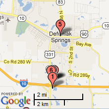 Defuniak Springs Hotel Map