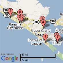 Panama City Beach Hotel Map
