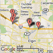 Elgin Hotel Map