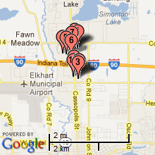 Elkhart Hotel Map