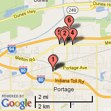 Portage Hotel Map