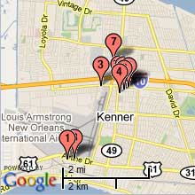 Kenner Hotel Map