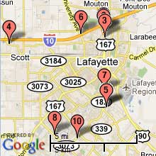 Lafayette Hotel Map