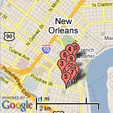 New Orleans Hotel Map