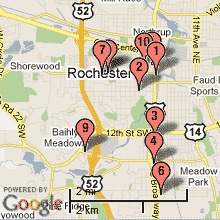 Rochester Hotel Map