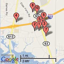 Moss Point Hotel Map