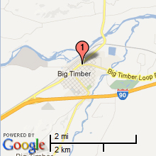 Big Timber Hotel Map