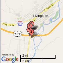 Livingston Hotel Map