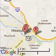 Missoula Hotel Map