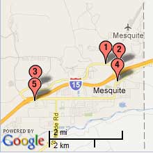 Mesquite Hotel Map