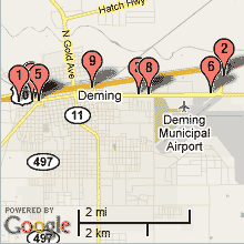 Deming Hotel Map