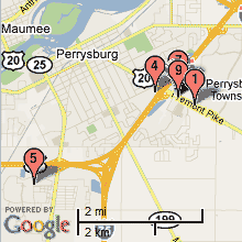 Perrysburg Hotel Map