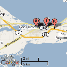 Port Clinton Hotel Map