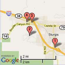 Sturgis Hotel Map