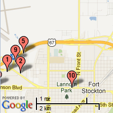Fort Stockton Hotel Map
