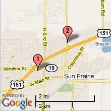 Sun Prairie Hotel Map