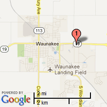 Waunakee Hotel Map