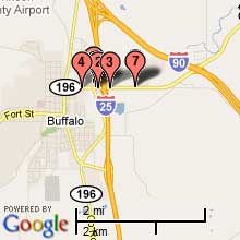 Buffalo Hotel Map