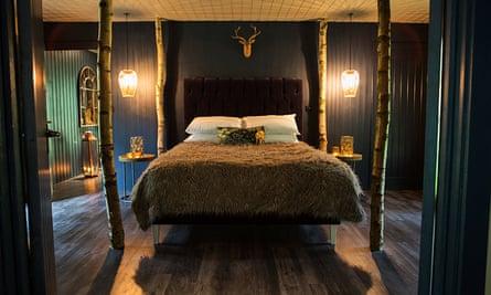 Bedroom at North Star Club, Yorkshire Wolds