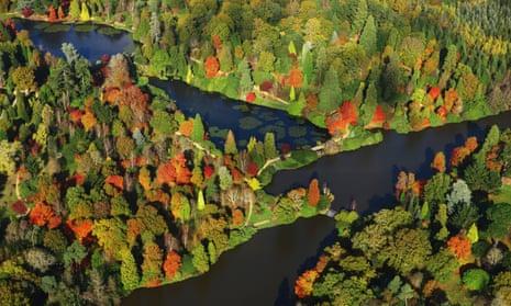 autumnal woods at Sheffield Park Garden, East Sussex