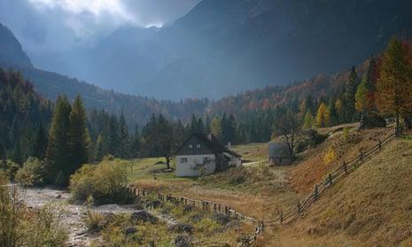 Pri Plajerju farm Slovenia, which offers hay bed accommodation and easy access to hiking.
