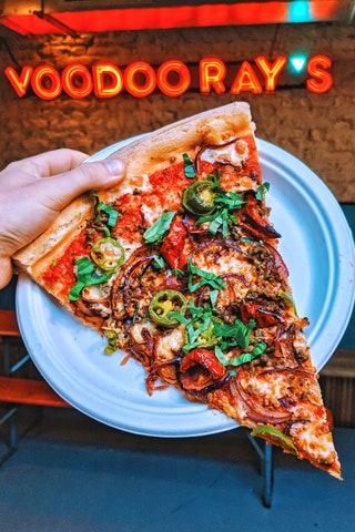 Dalstonnbsp  It isnt just the pizzas that are New Yorkstyle here the neon signage subway tiles and latenight vibe all...