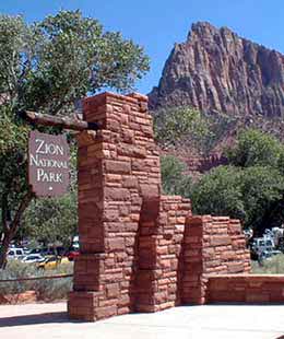 Entrance at Zion Park Headquarters
